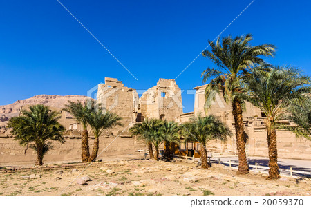 View of the mortuary Temple of Ramses III in Egypt 20059370