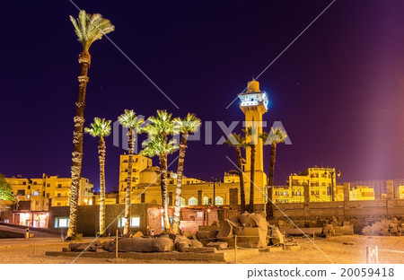 View the New mosque from Luxor temple - Egypt 20059418