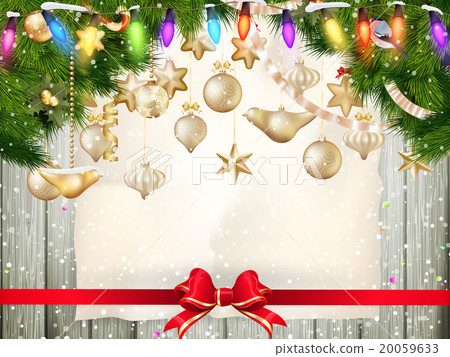 Christmas greeting card. EPS 10 20059633