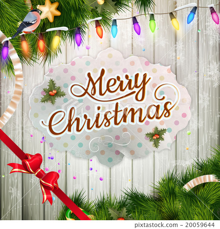 Christmas greeting card. EPS 10 20059644