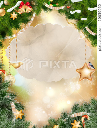 Download Merry Christmas Background Eps 10 Stock Illustration 20059960 Pixta PSD Mockup Templates