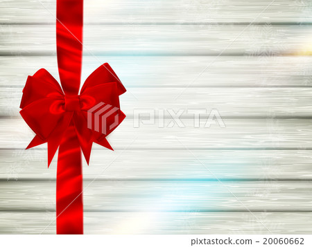 Red ribbon and bow. EPS 10 20060662