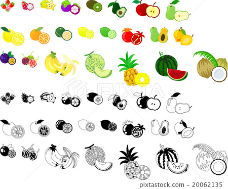 Various fruit icons 20062135
