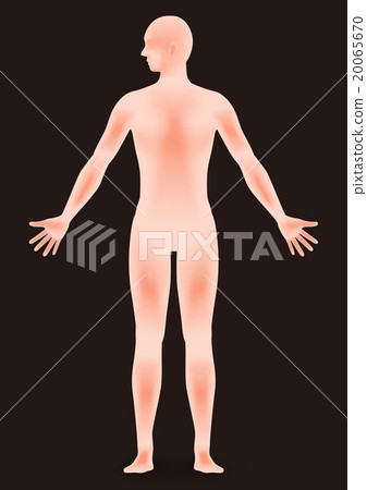 Three-dimensional human silhouette vector illustration 20065670
