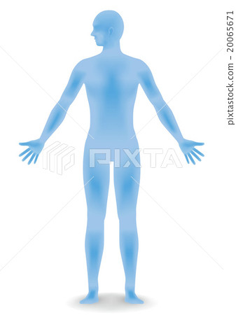 Three-dimensional human silhouette vector illustration 20065671