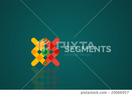 Vector outline minimal abstract geometric logo 20066957