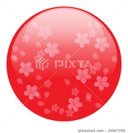 Cherry background material, circular frame 20067399