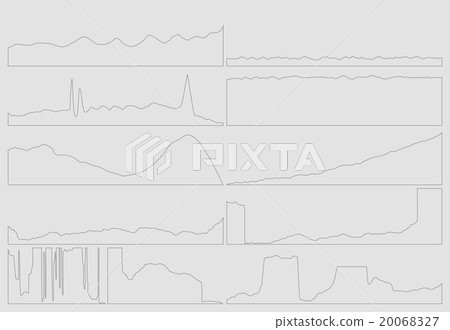 Gray business flat graph trend chart. 20068327
