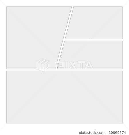 Comics blank layout template background. Vector 20069574