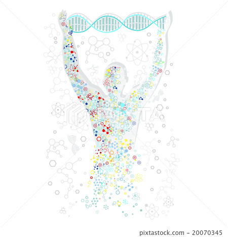 Form Man with Human DNA. Concept Scientific 20070345