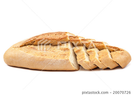 Loaf of bread on white background. 20070726