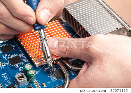 Gas Powered Soldering and electronic board. 20071115