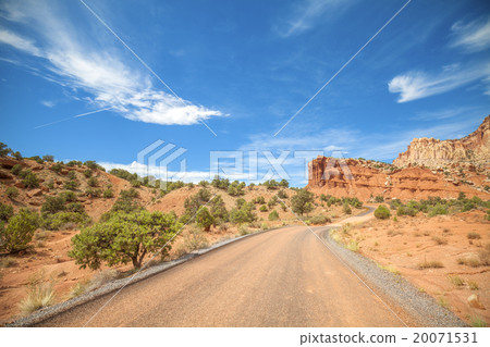 Road in the Capitol Reef National Park, Utah, USA. 20071531