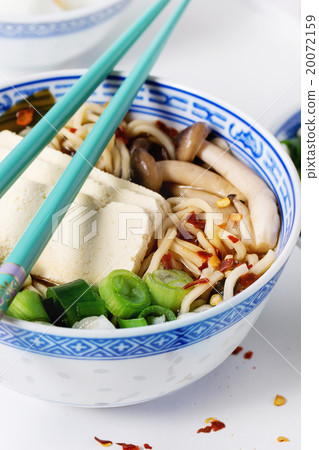 Asian soup ramen with feta cheese 20072159