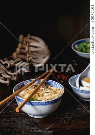 Asian soup ramen with feta cheese Asian soup ramen with feta cheese 20072161