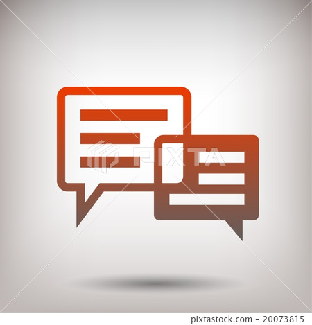 Pictograph of message or chat 20073815
