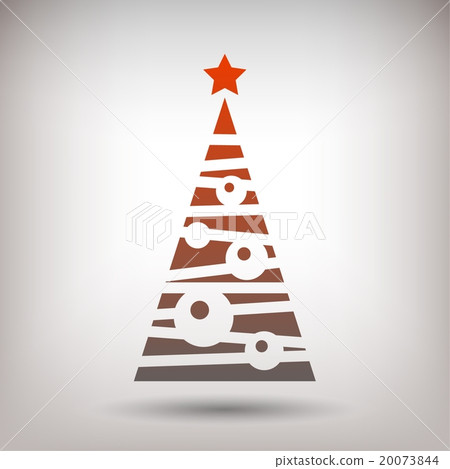 Pictograph of christmas tree 20073844