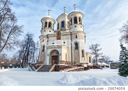 Ascension Cathedral in winter in Zvenigorod Ascension Cathedral in winter in Zvenigorod 20074059