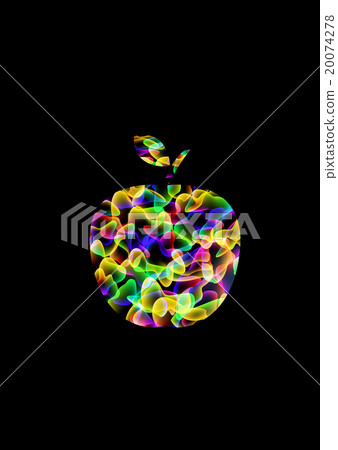 Abstract psychedelic apple Abstract psychedelic apple 20074278