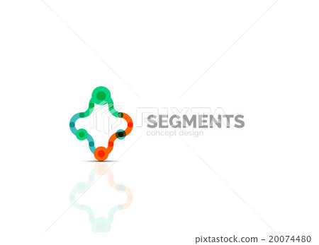 Vector outline minimal abstract geometric logo 20074480