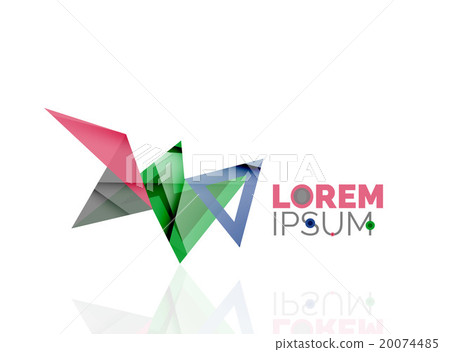 Logo, abstract geometric business icon 20074485