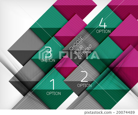 Paper style design templates, square abstract Paper style design templates, square abstract 20074489