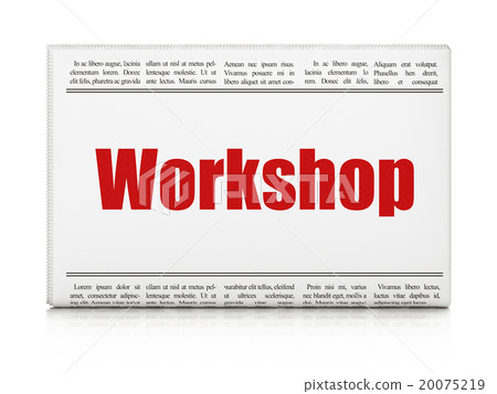 Studying concept: newspaper headline Workshop 20075219
