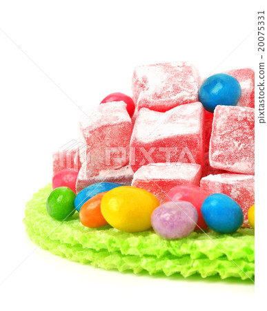 Turkish sweet delights with colored caramels 20075331