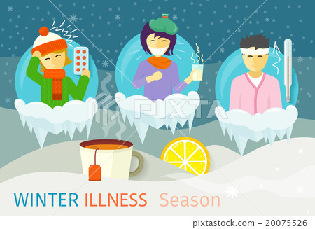 Winter Illness Season People Design Winter Illness Season People Design 20075526