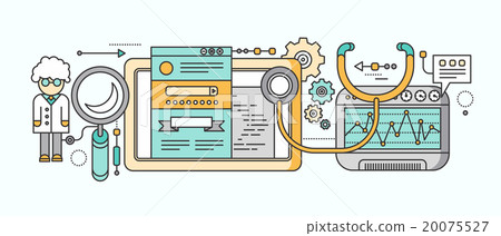 Analytics Statistics SEO. Video Marketing Concept Analytics Statistics SEO. Video Marketing Concept 20075527