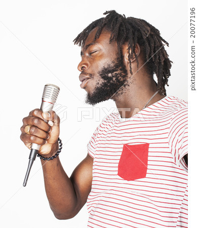 young handsome african american boy singing young handsome african american boy singing 20077196