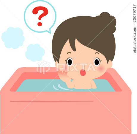 A woman with a bathroom and a question mark A woman with a bathroom and a question mark 20079717