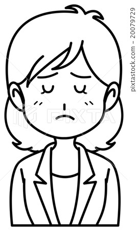 Young lady / Facial expression (monochrome) 20079729