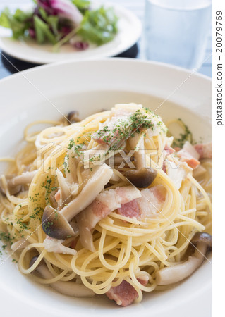 蘑菇和培根麵食 蘑菇和培根麵食 20079769