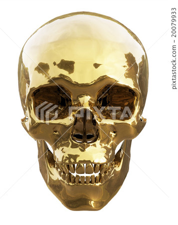 Human skull made of gold Human skull made of gold 20079933