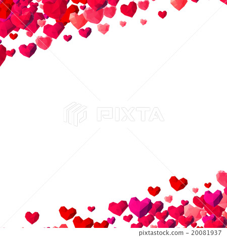Valentines Day background with scattered hearts Valentines Day background with scattered hearts 20081937