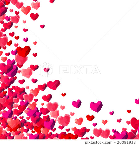 Valentines Day background with scattered hearts Valentines Day background with scattered hearts 20081938
