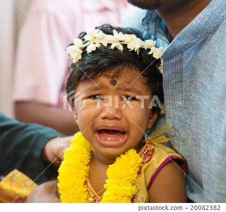 Indian baby girl crying Indian baby girl crying 20082382