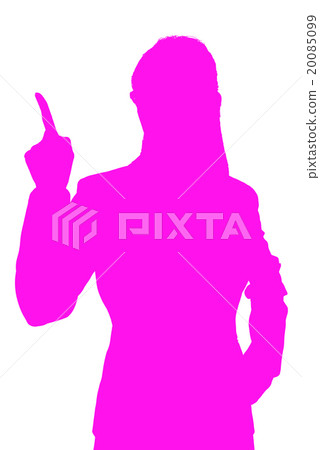 Business woman to point at 20085099