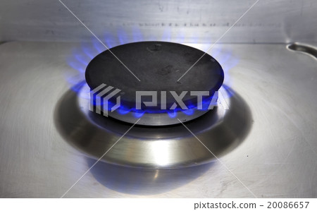 The burning torch on the gas stove The burning torch on the gas stove 20086657
