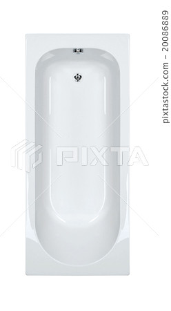 top view of modern bathtub isolated top view of modern bathtub isolated 20086889