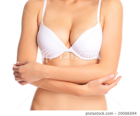 Young woman in white bra Young woman in white bra 20086894