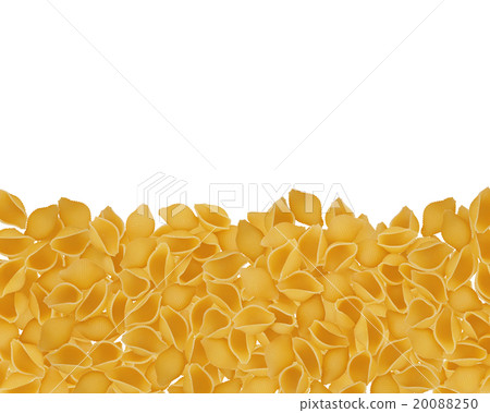 Delicious pasta isolated on white Delicious pasta isolated on white 20088250