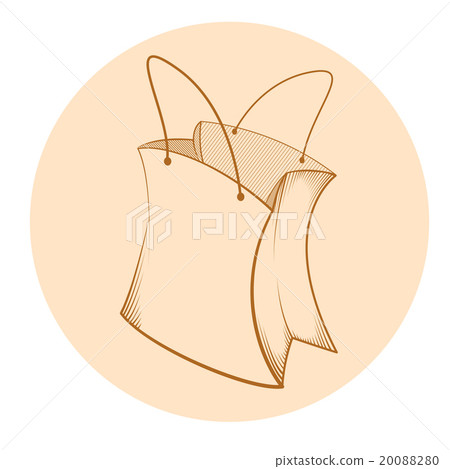 Sketch of paper bag Sketch of paper bag 20088280