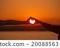 Heart in sunset 20088563