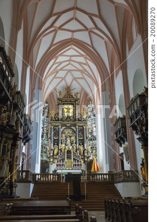 St. Michael Basilica interior at Mondsee, Austria. 20089270