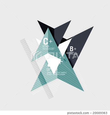 Paper style abstract geometric shapes with Paper style abstract geometric shapes with 20089363