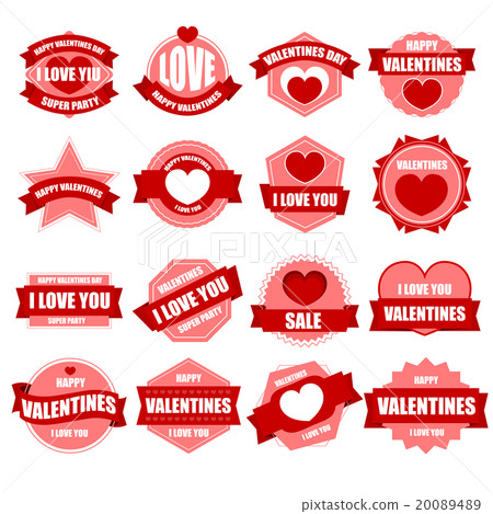 Label Valentines Day. Label Valentines Day. 20089489