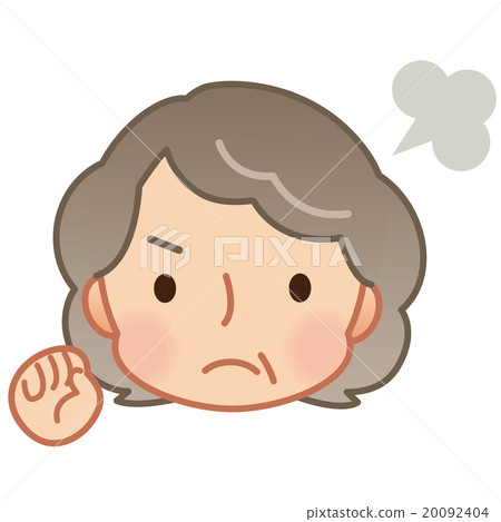 Granny angry look 20092404