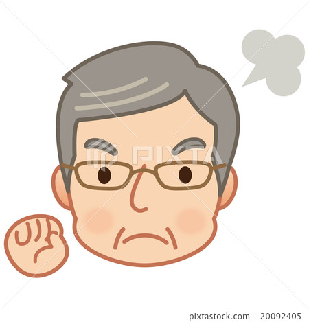 Grandfather angry expression 20092405